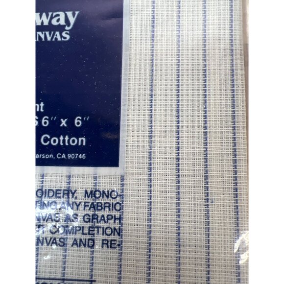 Flamingo Mills Tear Away Graph Canvas 14 Count 6" X 6" 100% Combed Cotton For Cr - Picture 2 of 2
